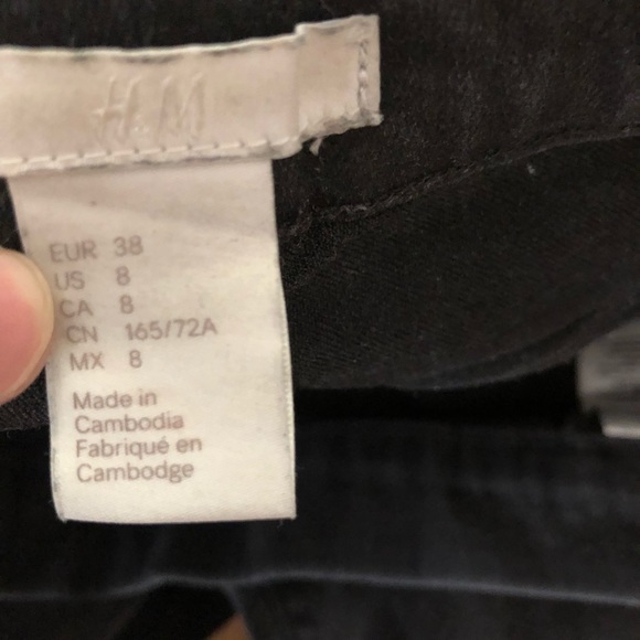 H&M Dark Gray Jeggings Jean Leggings Women’s 8 - Picture 2 of 8